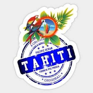 TAHITI Original Summer Beach Sticker